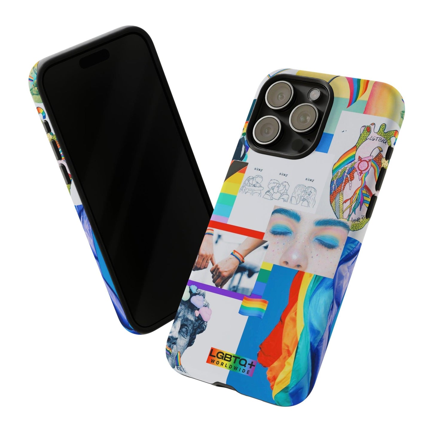 LGBTQWorldwide - ,,LEBEN"Doppelgehäuse Handyhülle Accessories, Glossy, iPhone Cases, Matte, Phone accessory, Phone Cases, Samsung Cases, Thermo, Valentine's Day Picks lgbtq Bekleidung Accessoires unisex Zubehör