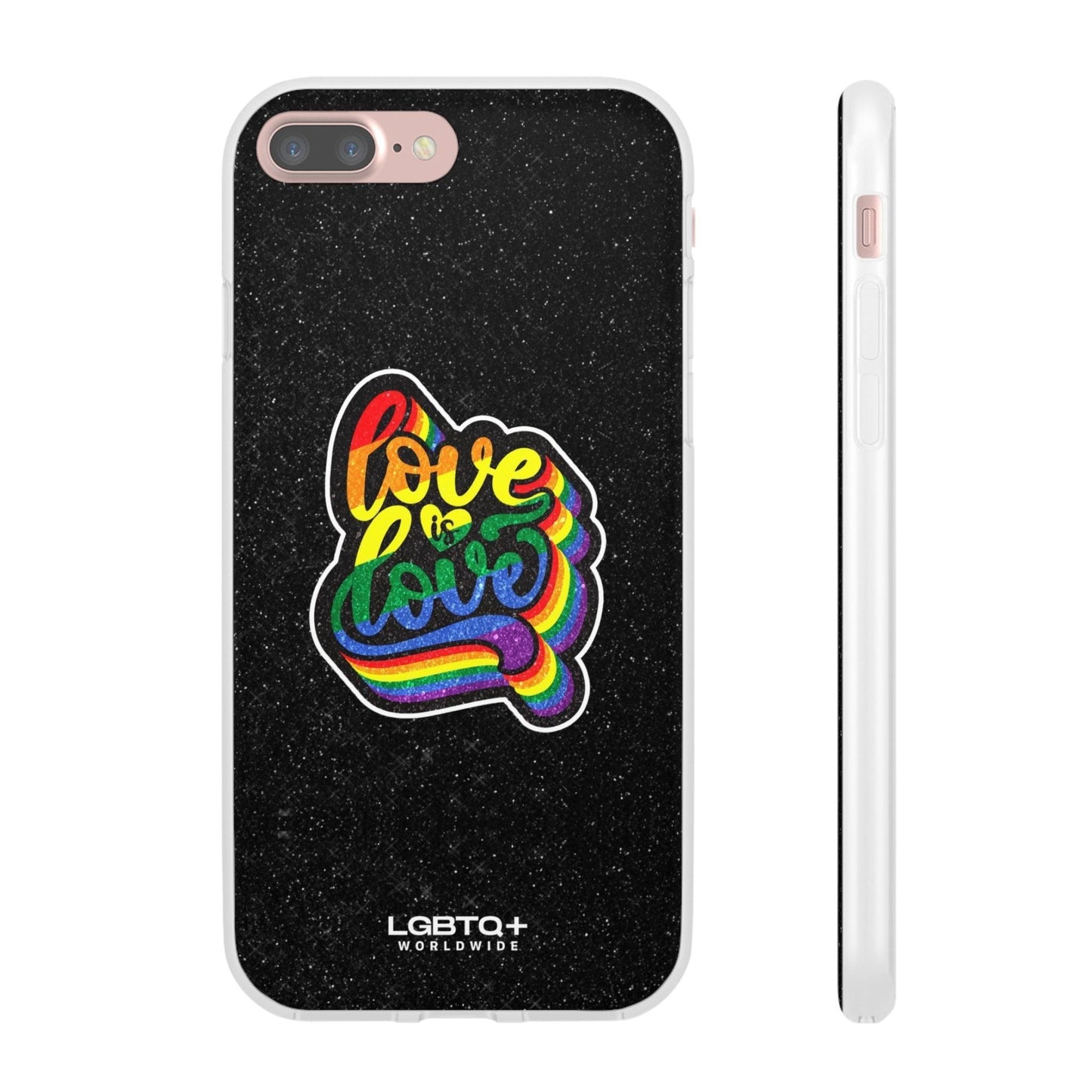 LGBTQWorldwide - ,,LIEBE IST LIEBE" Flexible Handyhülle Accessories, Case, iPhone, iPhone Cases, Phone accessory, Phone Cases, Samsung Cases, Valentine's Day promotion lgbtq Bekleidung Accessoires unisex Zubehör