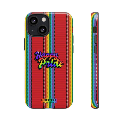 LGBTQWorldwide - ,,HAPPY PRIDE" Doppelgehäuse Handyhülle Accessories, Glossy, iPhone Cases, Matte, Phone accessory, Phone Cases, Samsung Cases, Thermo, Valentine's Day Picks lgbtq Bekleidung Accessoires unisex Zubehör