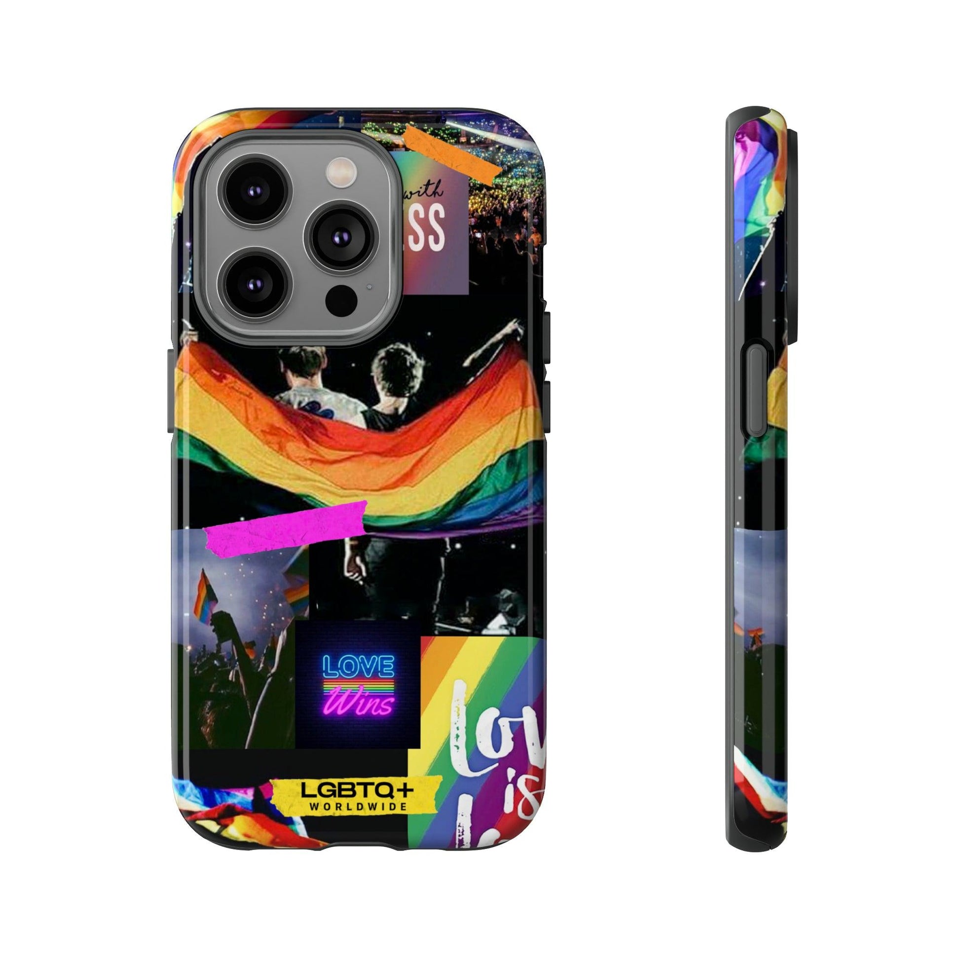 LGBTQWorldwide - ,,COMMUNITY" Doppelgehäuse Handyhülle Accessories, Glossy, iPhone Cases, Matte, Phone accessory, Phone Cases, Samsung Cases, Thermo, Valentine's Day Picks lgbtq Bekleidung Accessoires unisex Zubehör