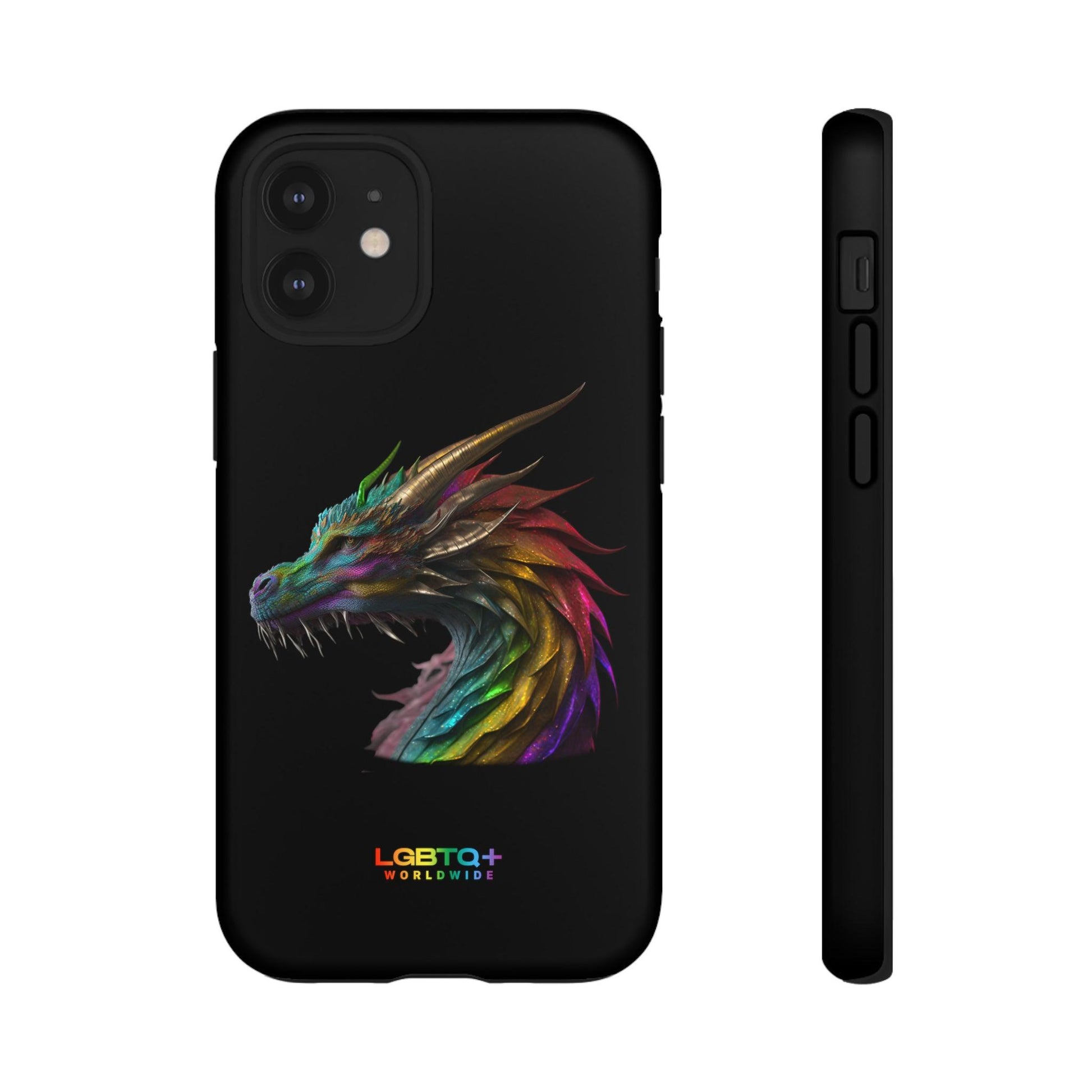 LGBTQWorldwide - ,,DRACHE" Doppelgehäuse Handyhülle Accessories, Glossy, iPhone Cases, Matte, Phone accessory, Phone Cases, Samsung Cases, tough, Valentine's Day Picks lgbtq Bekleidung Accessoires unisex Zubehör