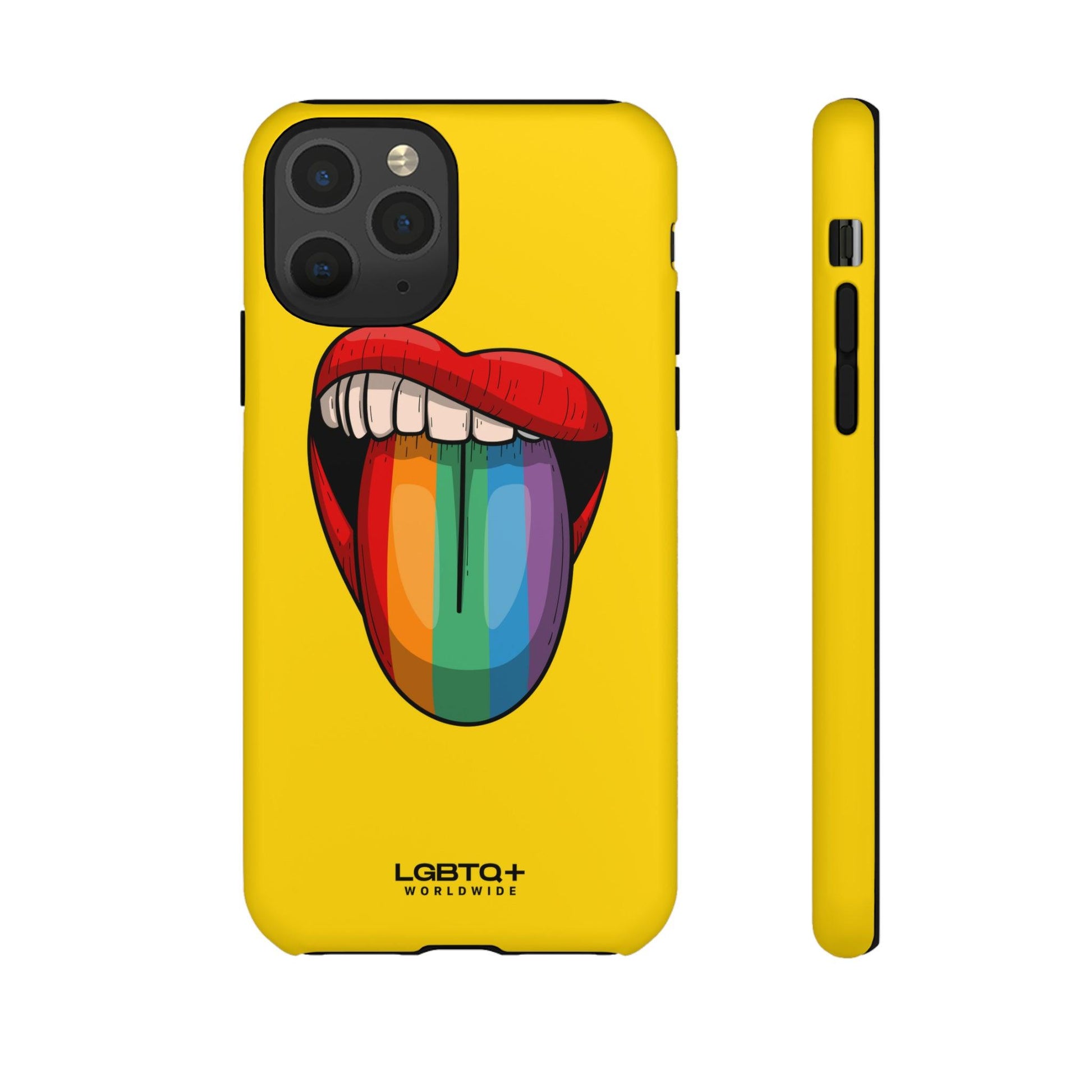 LGBTQWorldwide - ,,ZUNGE" Doppelgehäuse Handyhülle Accessories, Glossy, iPhone Cases, Matte, Phone accessory, Phone Cases, Samsung Cases, Thermo, Valentine's Day Picks lgbtq Bekleidung Accessoires unisex Zubehör