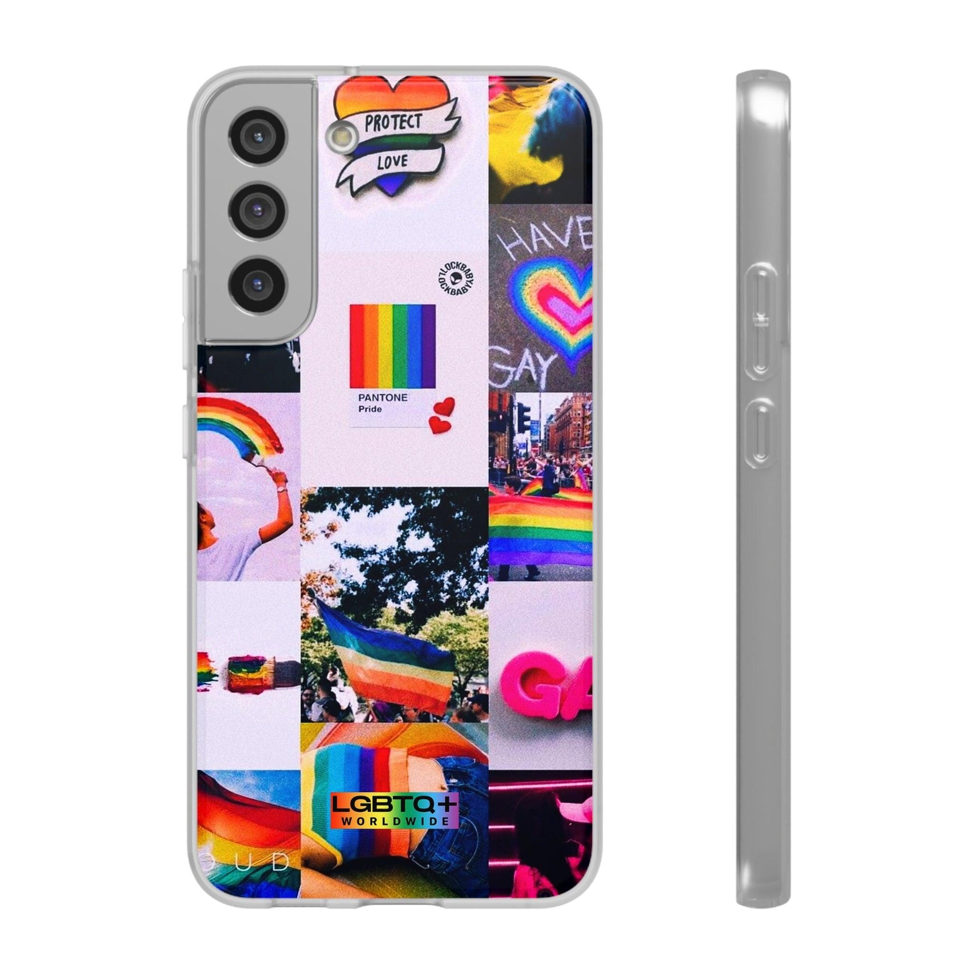 LGBTQWorldwide - ,,REGENBOGEN" Flexible Handyhülle Accessories, Case, iPhone, iPhone Cases, Phone accessory, Phone Cases, Samsung Cases, silikon, Valentine's Day promotion lgbtq Bekleidung Accessoires unisex Zubehör