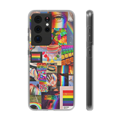 LGBTQWorldwide - ,,COMMUNITY" Flexible Handyhülle Accessories, Case, iPhone, iPhone Cases, Phone accessory, Phone Cases, Samsung Cases, silikon, Valentine's Day promotion lgbtq Bekleidung Accessoires unisex Zubehör