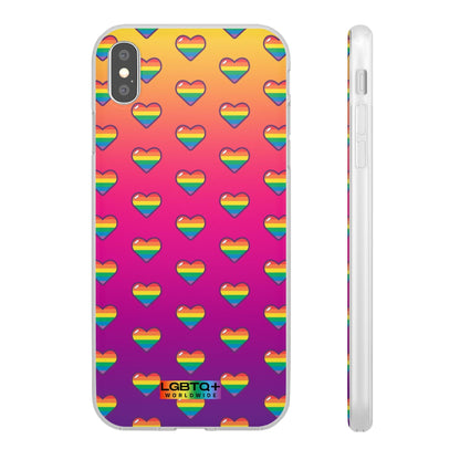 LGBTQWorldwide - ,,HERZEN" Flexible Handyhülle Accessories, Case, iPhone, iPhone Cases, Phone accessory, Phone Cases, Samsung Cases, silikon, Valentine's Day promotion lgbtq Bekleidung Accessoires unisex Zubehör