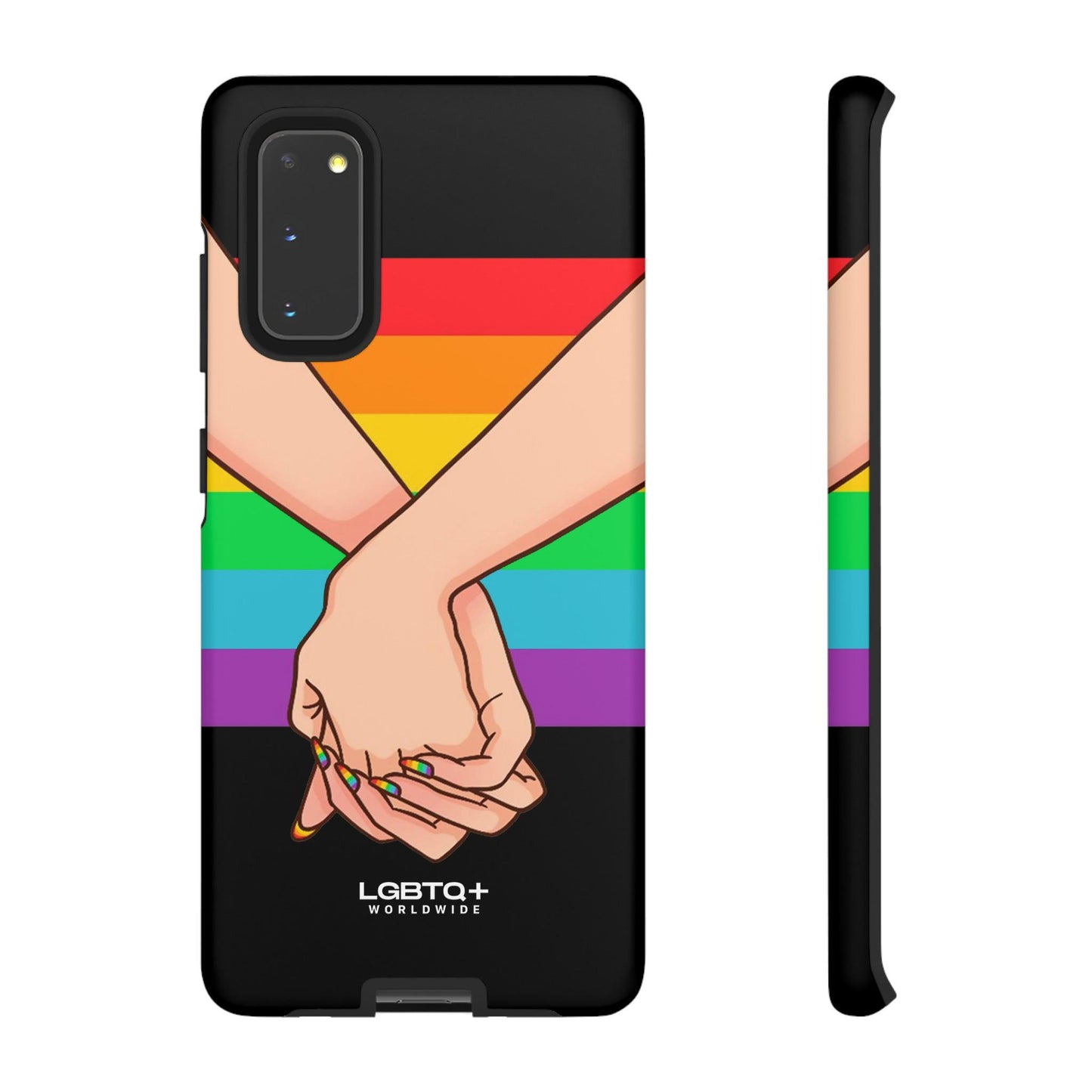 LGBTQWorldwide - ,,TOGETHER PRIDE" Doppelgehäuse Handyhülle Accessories, Glossy, iPhone Cases, Matte, Phone accessory, Phone Cases, Samsung Cases, Thermo, Valentine's Day Picks lgbtq Bekleidung Accessoires unisex Zubehör