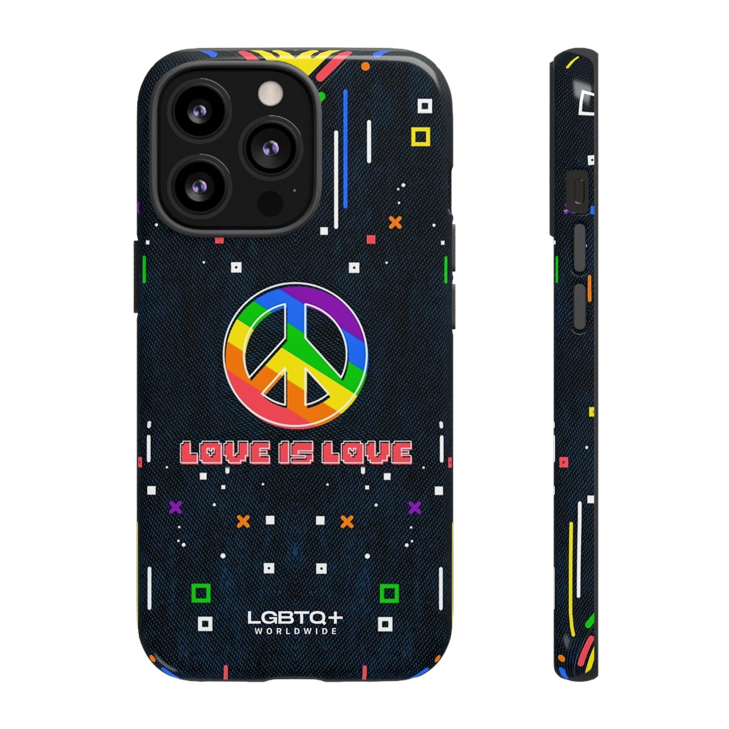 LGBTQWorldwide - ,,PEACE" Doppelgehäuse Handyhülle Accessories, Glossy, iPhone Cases, Matte, Phone accessory, Phone Cases, Samsung Cases, Thermo, Valentine's Day Picks lgbtq Bekleidung Accessoires unisex Zubehör