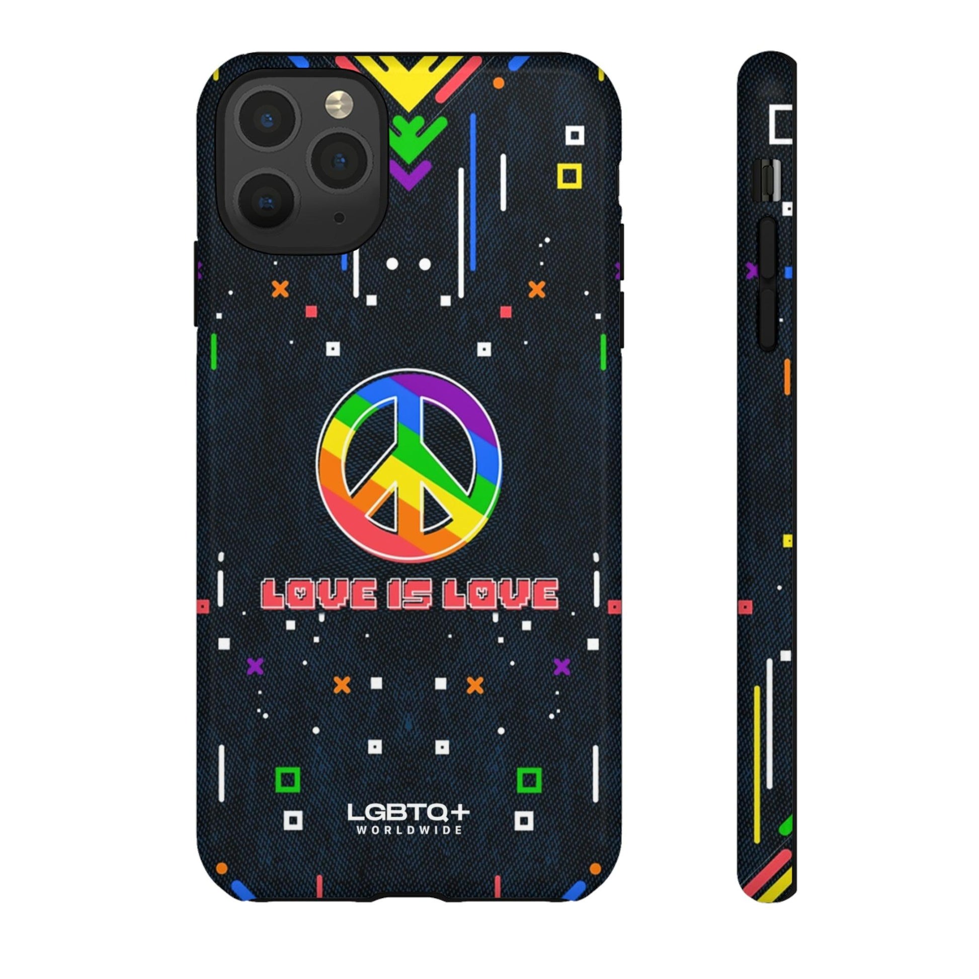 LGBTQWorldwide - ,,PEACE" Doppelgehäuse Handyhülle Accessories, Glossy, iPhone Cases, Matte, Phone accessory, Phone Cases, Samsung Cases, Thermo, Valentine's Day Picks lgbtq Bekleidung Accessoires unisex Zubehör