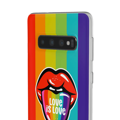 LGBTQWorldwide - ,,LIEBES ZUNGE" Flexible Handyhülle Accessories, Case, iPhone, iPhone Cases, Phone accessory, Phone Cases, Samsung Cases, silikon, Valentine's Day promotion lgbtq Bekleidung Accessoires unisex Zubehör