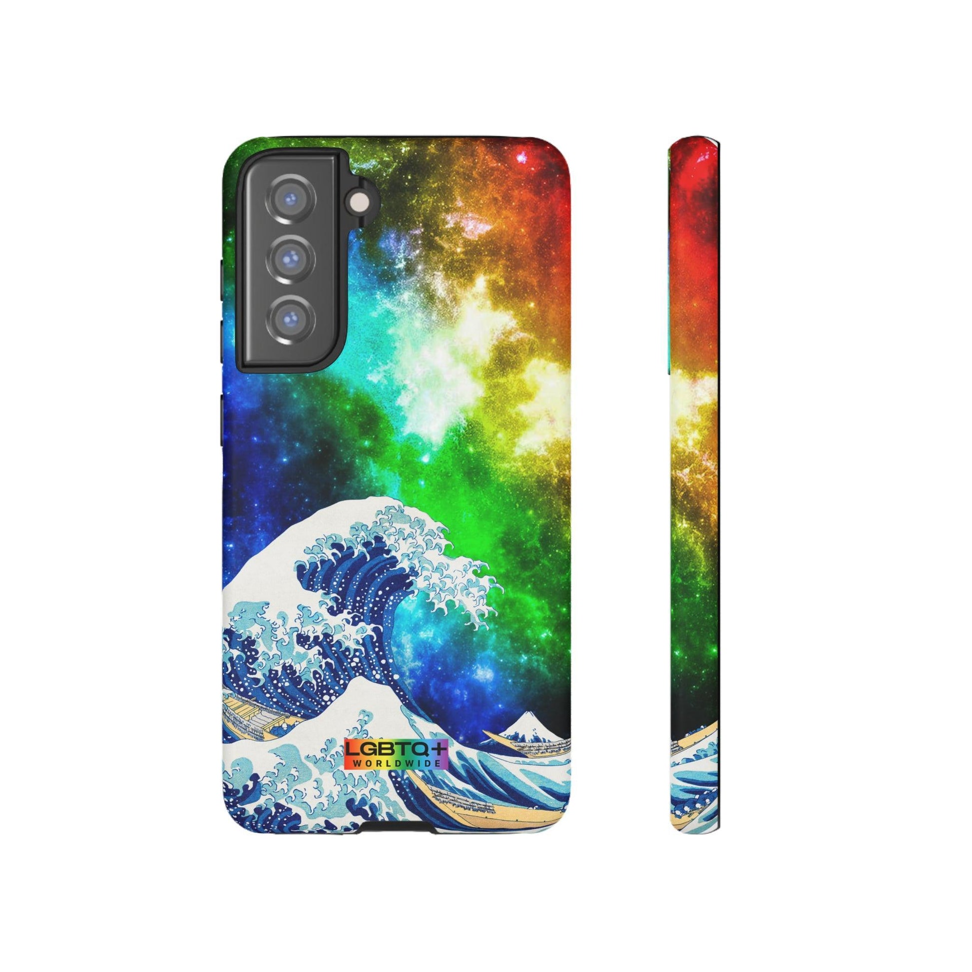 LGBTQWorldwide - ,,WELLE" Doppelgehäuse Handyhülle Accessories, Glossy, iPhone Cases, Matte, Phone accessory, Phone Cases, Samsung Cases, Thermo, Valentine's Day Picks lgbtq Bekleidung Accessoires unisex Zubehör