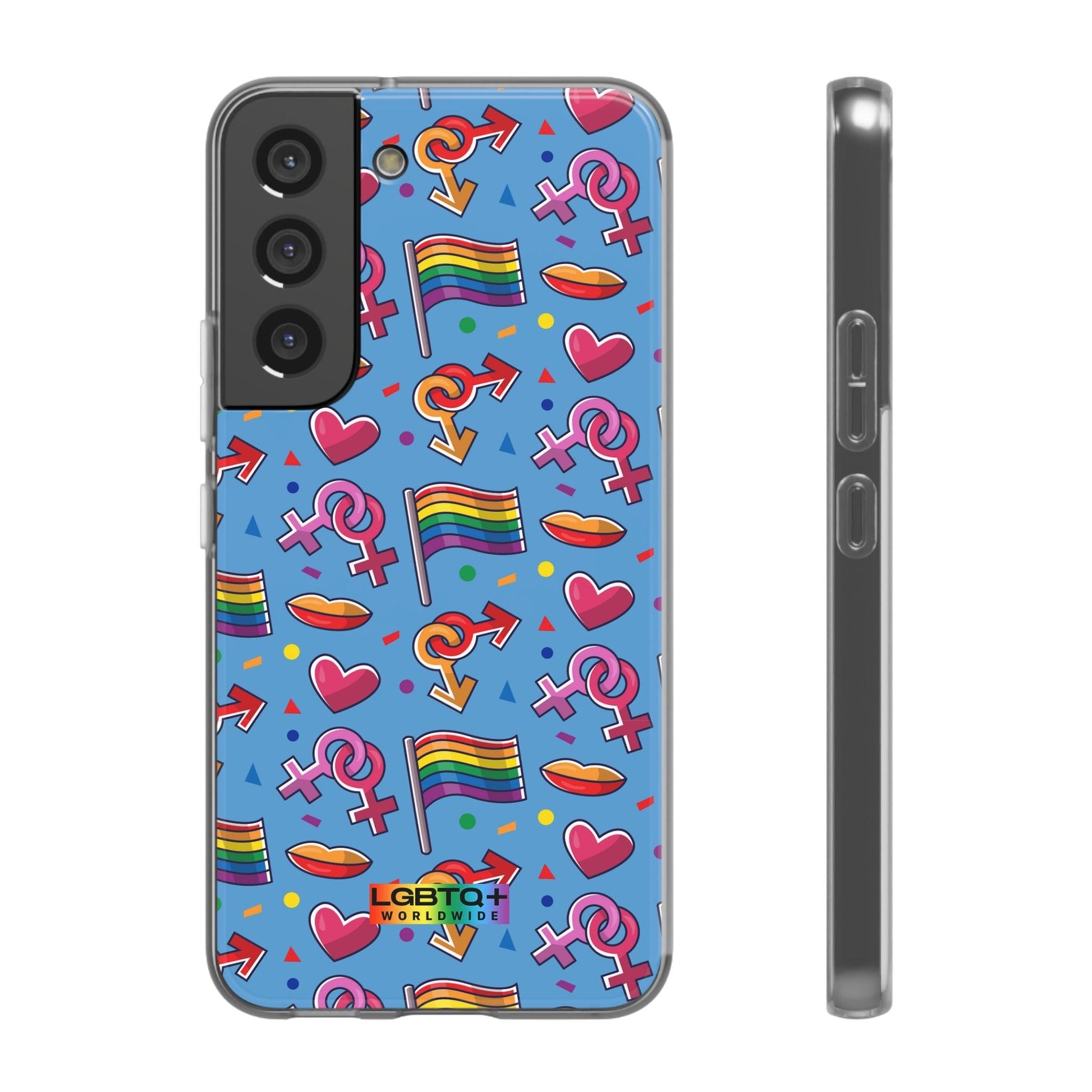 LGBTQWorldwide - ,,FLAGGEN" Flexible Handyhülle Accessories, Case, iPhone, iPhone Cases, Phone accessory, Phone Cases, Samsung Cases, silikon, Valentine's Day promotion lgbtq Bekleidung Accessoires unisex Zubehör