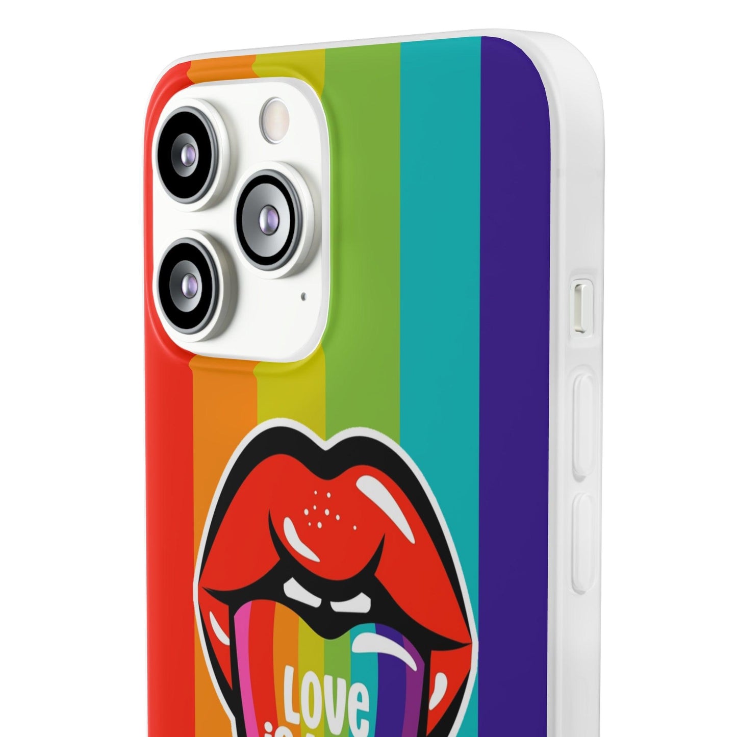 LGBTQWorldwide - ,,LIEBES ZUNGE" Flexible Handyhülle Accessories, Case, iPhone, iPhone Cases, Phone accessory, Phone Cases, Samsung Cases, silikon, Valentine's Day promotion lgbtq Bekleidung Accessoires unisex Zubehör