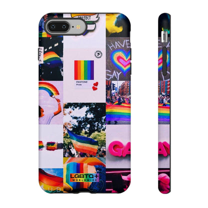 LGBTQWorldwide - ,,REGENBOGEN" Doppelgehäuse Handyhülle Accessories, Glossy, iPhone Cases, Matte, Phone accessory, Phone Cases, Samsung Cases, Thermo, Valentine's Day Picks lgbtq Bekleidung Accessoires unisex Zubehör