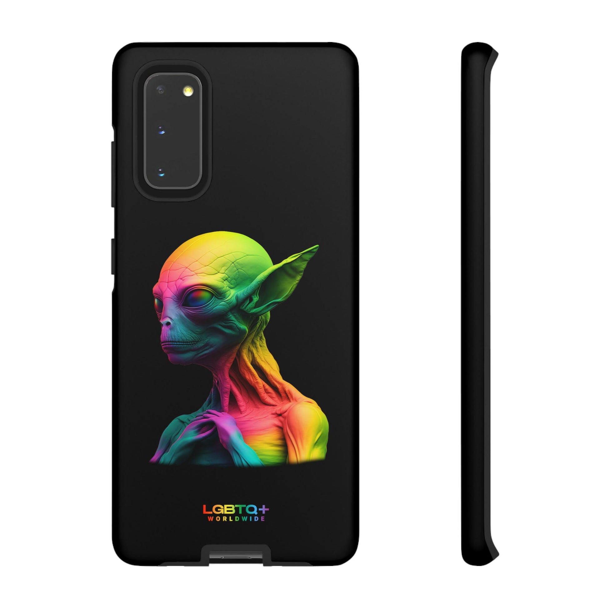 LGBTQWorldwide - ,,ALIEN" Doppelgehäuse Handyhülle Accessories, Glossy, iPhone Cases, Matte, Phone accessory, Phone Cases, Samsung Cases, tough, Valentine's Day Picks lgbtq Bekleidung Accessoires unisex Zubehör