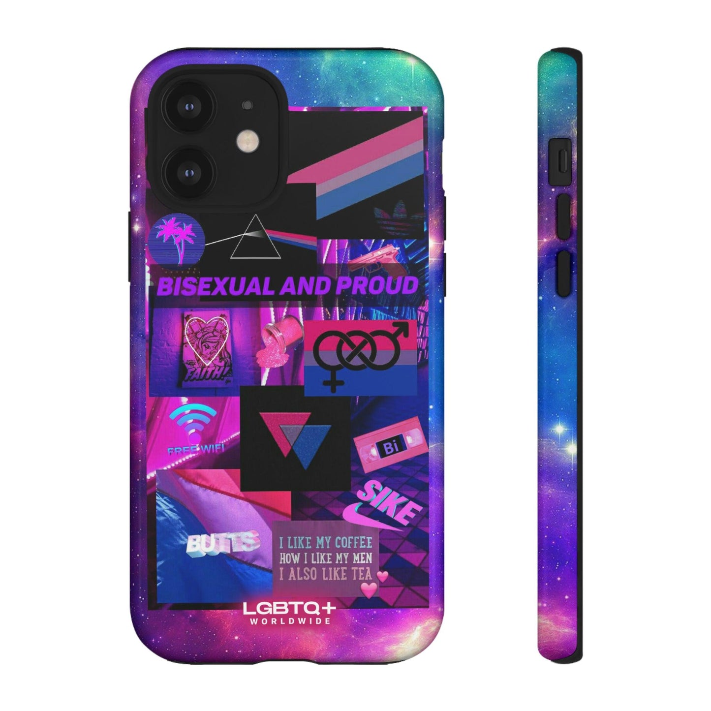 LGBTQWorldwide - ,,BISEXUAL" Doppelgehäuse Handyhülle Accessories, Glossy, iPhone Cases, Matte, Phone accessory, Phone Cases, Samsung Cases, Thermo, Valentine's Day Picks lgbtq Bekleidung Accessoires unisex Zubehör