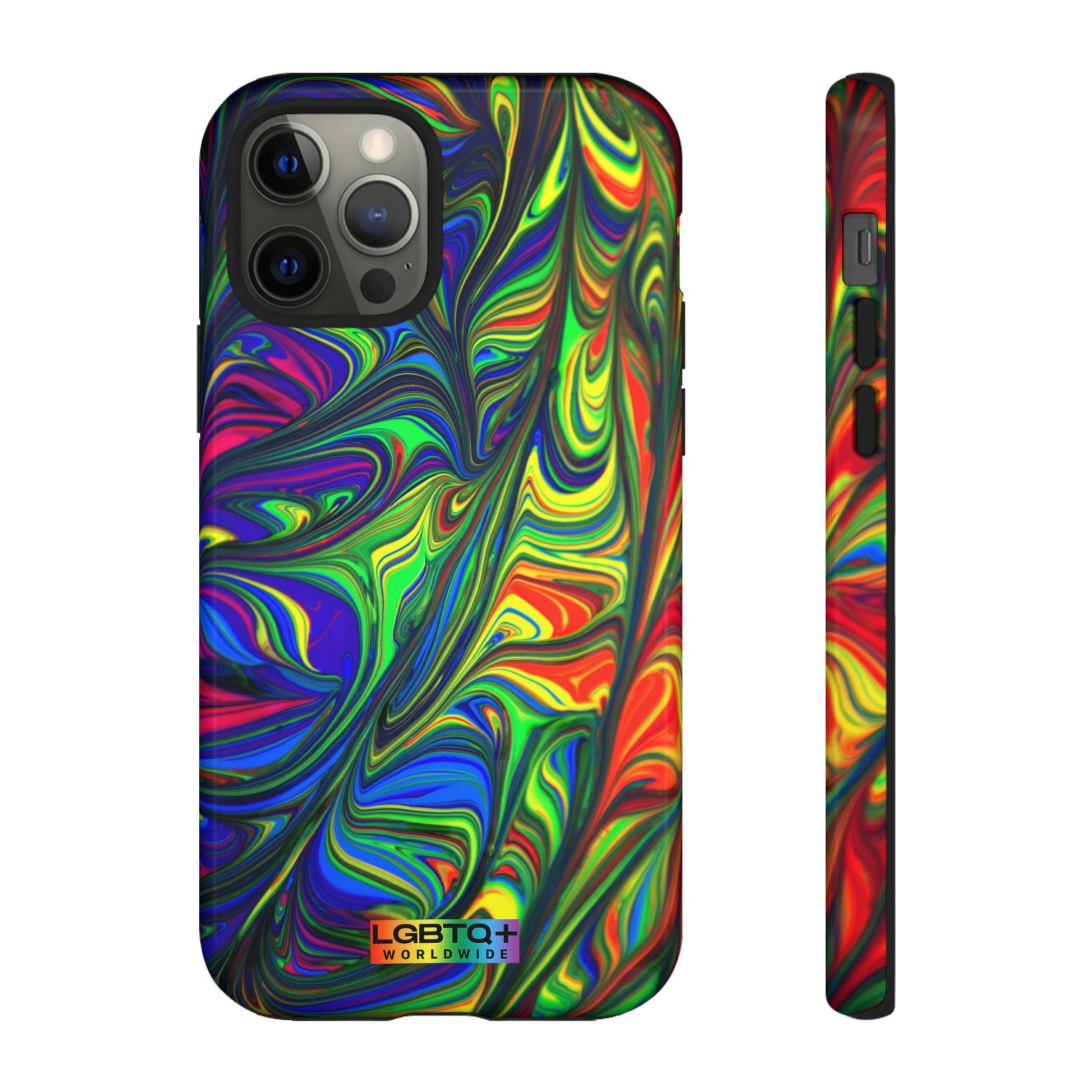 LGBTQWorldwide - ,,ILLUSION" Doppelgehäuse Handyhülle Accessories, Glossy, iPhone Cases, Matte, Phone accessory, Phone Cases, Samsung Cases, Thermo, Valentine's Day Picks lgbtq Bekleidung Accessoires unisex Zubehör