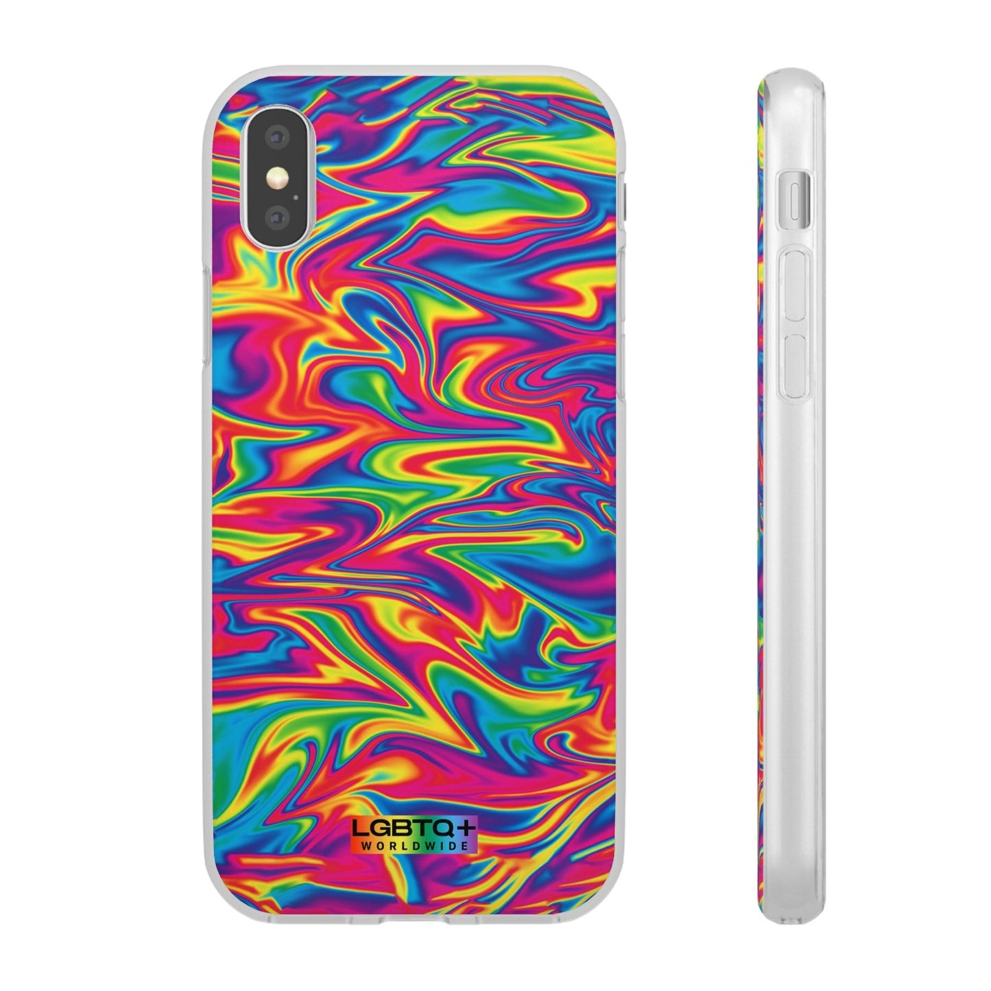 LGBTQWorldwide - ,,ABSTRACT" Flexible Handyhülle Accessories, Case, iPhone, iPhone Cases, Phone accessory, Phone Cases, Samsung Cases, silikon, Valentine's Day promotion lgbtq Bekleidung Accessoires unisex Zubehör