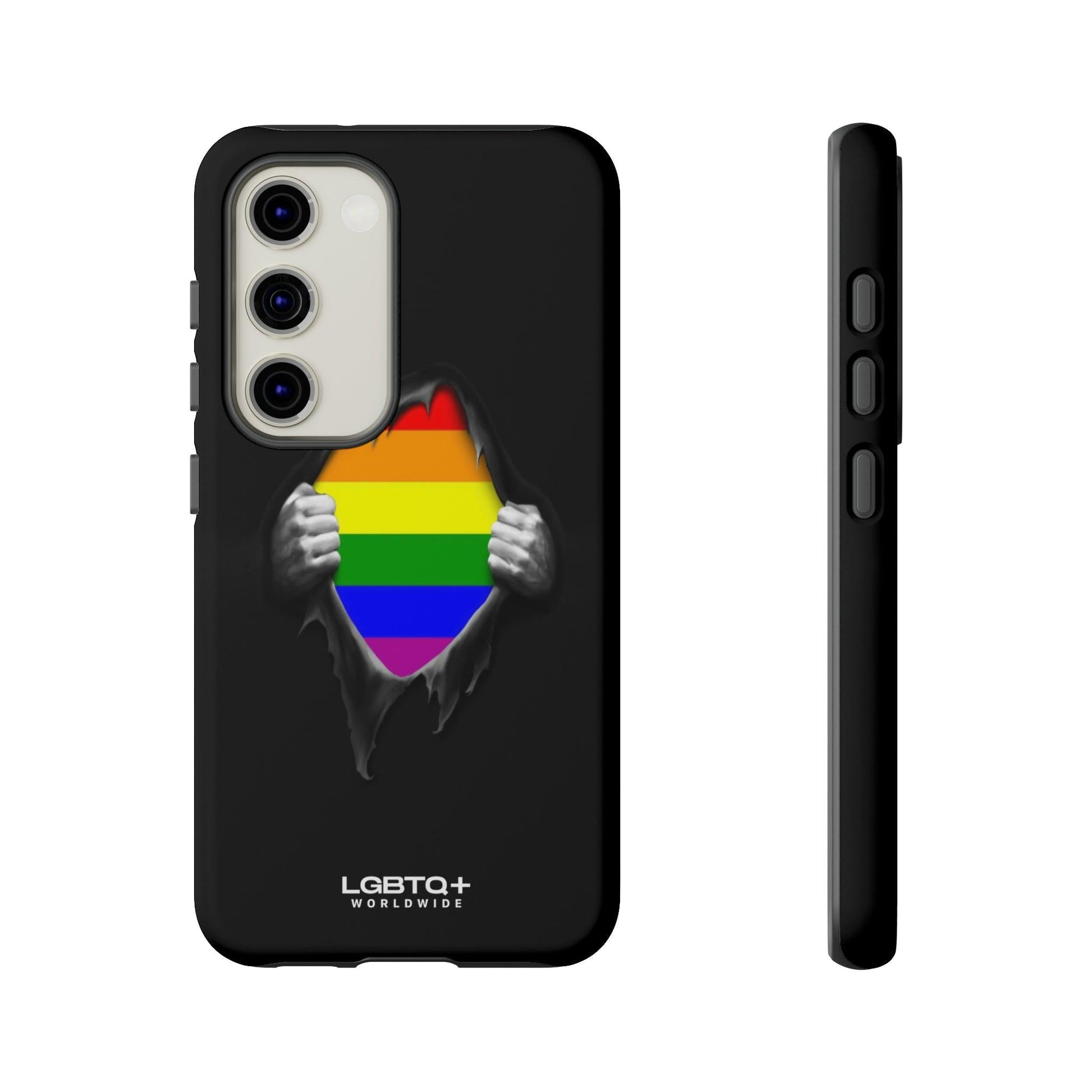 LGBTQWorldwide - ,,SCHWARZES LOCH" Doppelgehäuse Handyhülle Accessories, Glossy, iPhone Cases, Matte, Phone accessory, Phone Cases, Samsung Cases, Thermo, Valentine's Day Picks lgbtq Bekleidung Accessoires unisex Zubehör