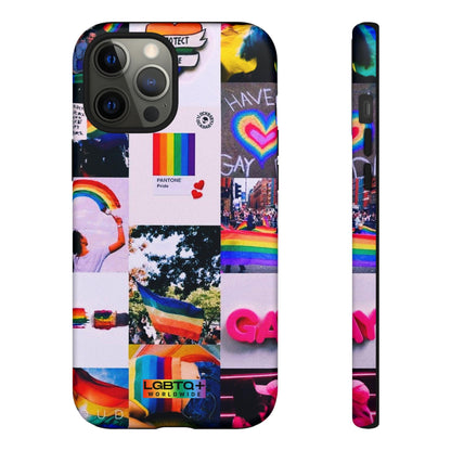 LGBTQWorldwide - ,,REGENBOGEN" Doppelgehäuse Handyhülle Accessories, Glossy, iPhone Cases, Matte, Phone accessory, Phone Cases, Samsung Cases, Thermo, Valentine's Day Picks lgbtq Bekleidung Accessoires unisex Zubehör