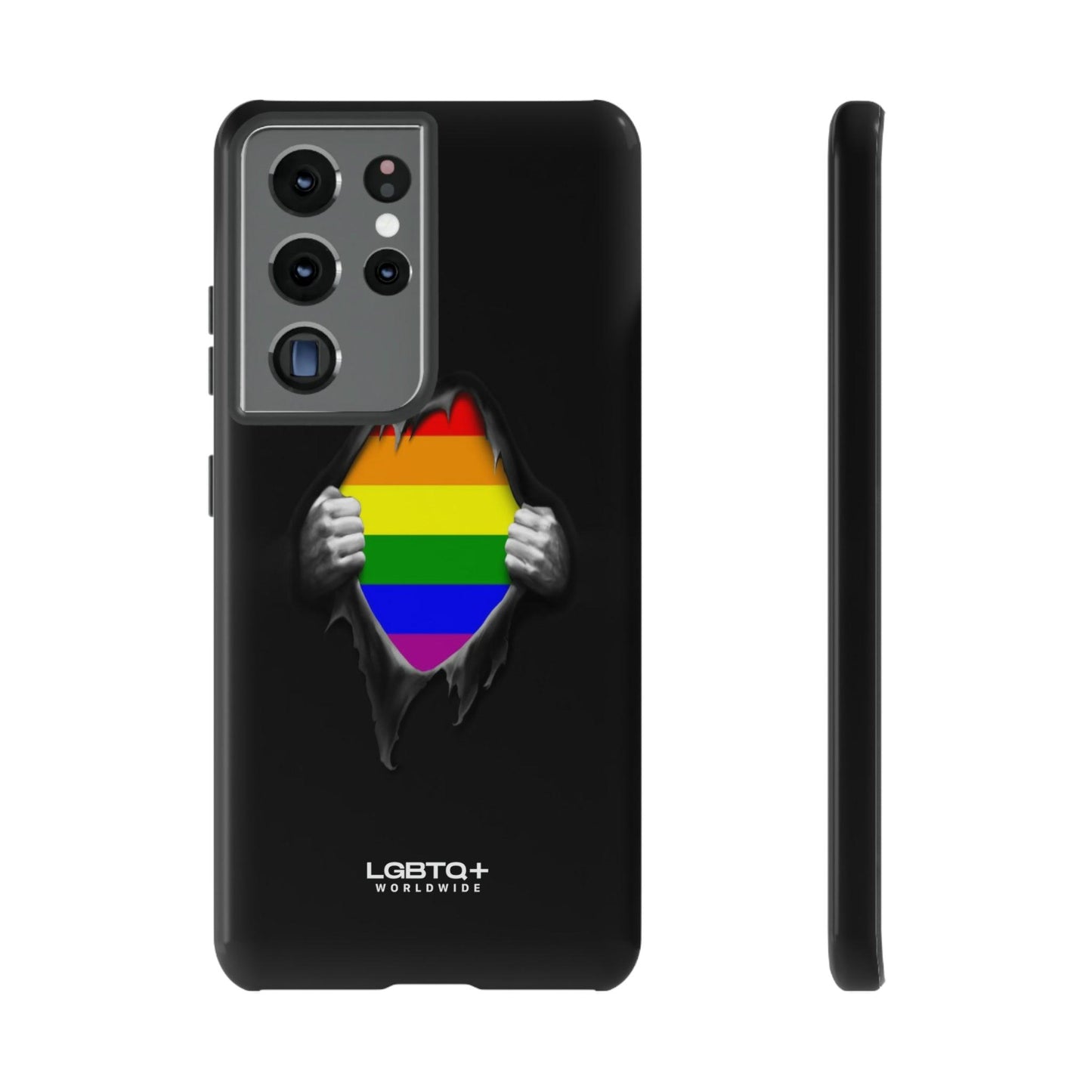 LGBTQWorldwide - ,,SCHWARZES LOCH" Doppelgehäuse Handyhülle Accessories, Glossy, iPhone Cases, Matte, Phone accessory, Phone Cases, Samsung Cases, Thermo, Valentine's Day Picks lgbtq Bekleidung Accessoires unisex Zubehör