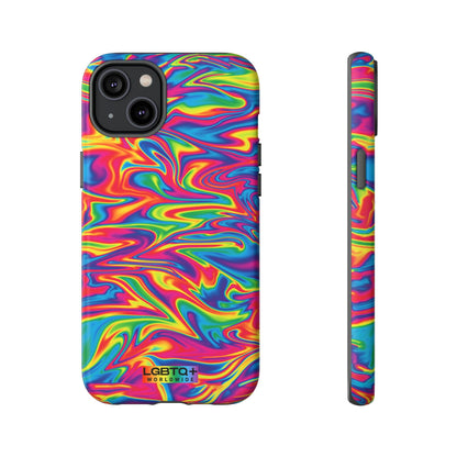 LGBTQWorldwide - ,,ABSTRACT" Doppelgehäuse Handyhülle Accessories, Glossy, iPhone Cases, Matte, Phone accessory, Phone Cases, Samsung Cases, Thermo, Valentine's Day Picks lgbtq Bekleidung Accessoires unisex Zubehör