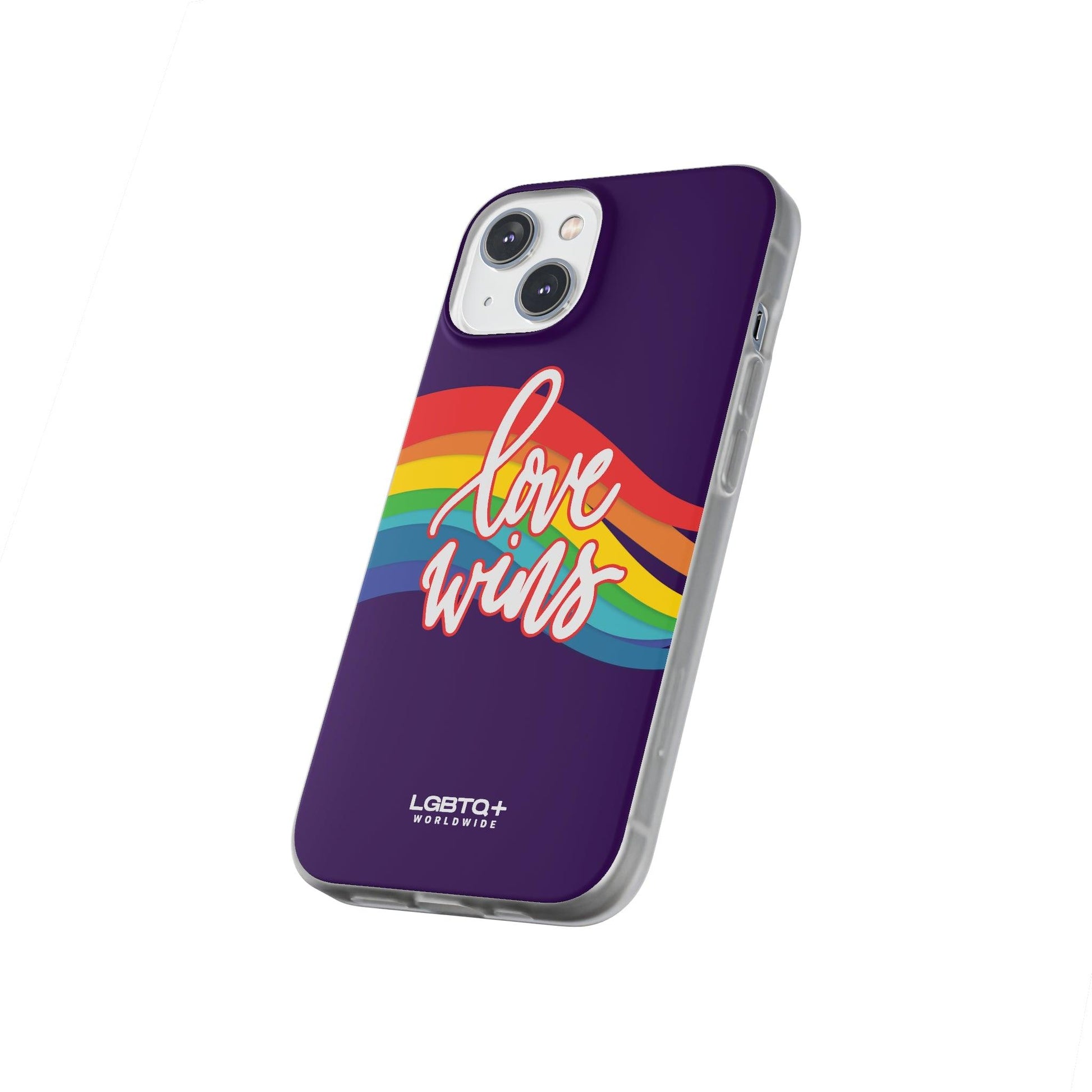 LGBTQWorldwide - ,,LIEBE GEWINNT" Flexible Handyhülle Accessories, Case, iPhone, iPhone Cases, Phone accessory, Phone Cases, Samsung Cases, silikon, Valentine's Day promotion lgbtq Bekleidung Accessoires unisex Zubehör