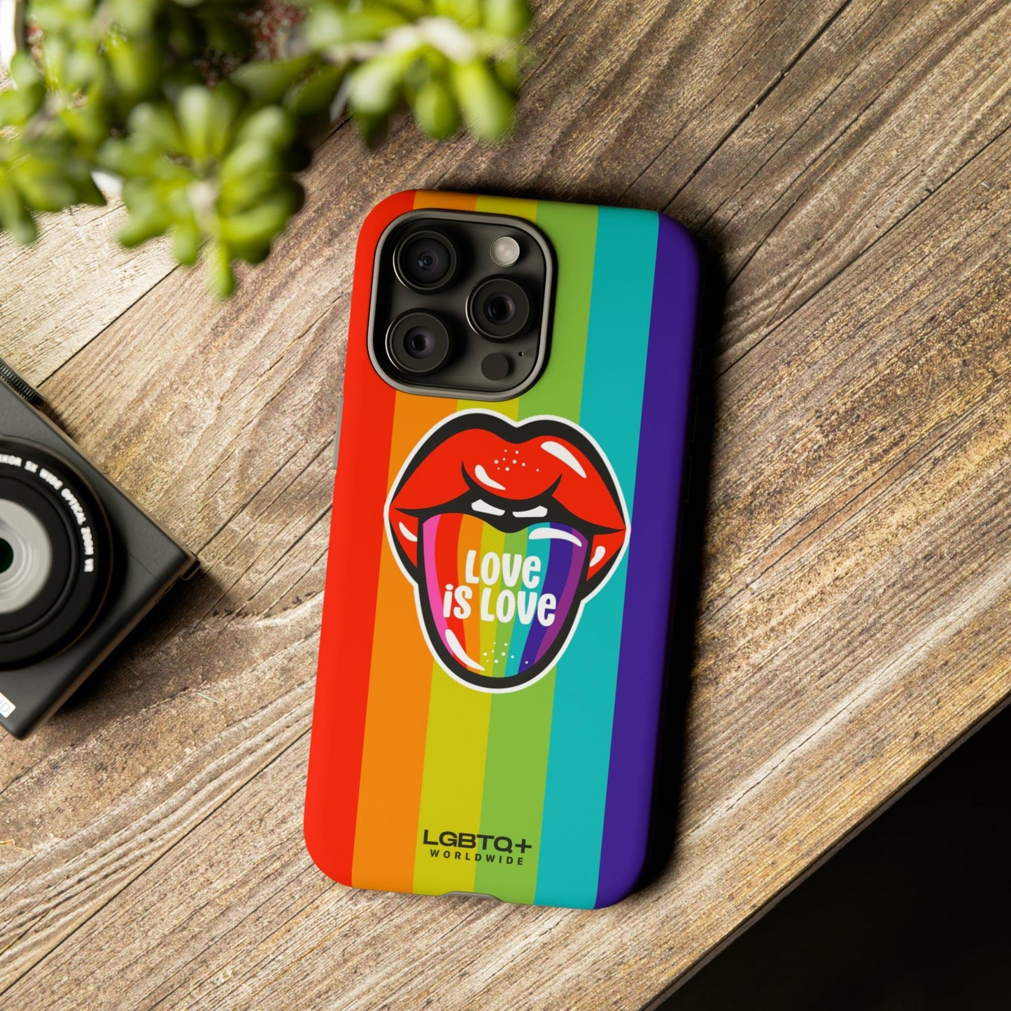 LGBTQWorldwide - ,,LIEBES ZUNGE" Doppelgehäuse Handyhülle Accessories, Glossy, iPhone Cases, Matte, Phone accessory, Phone Cases, Samsung Cases, Thermo, Valentine's Day Picks lgbtq Bekleidung Accessoires unisex Zubehör