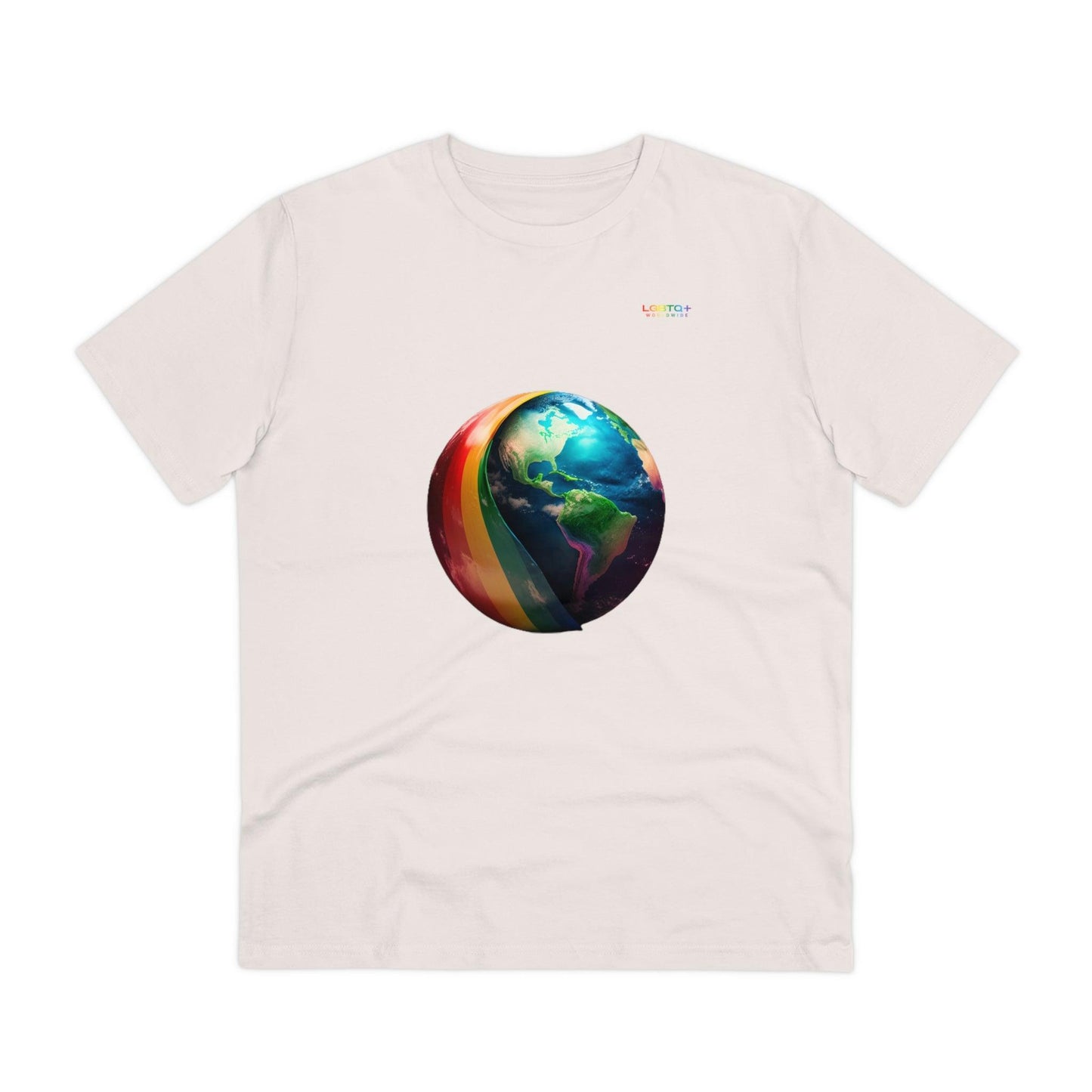 LGBTQWorldwide - ,,ZUKÜNFTIGE WELT" ai, Cotton, Crew neck, DTG, Eco-friendly, Men's Clothing, Organic, Recycled, Regular fit, Sustainable, T-shirts, Unisex, Valentine's Day Picks, Vegan, Women's Clothing lgbtq Bekleidung Accessoires unisex Zubehör