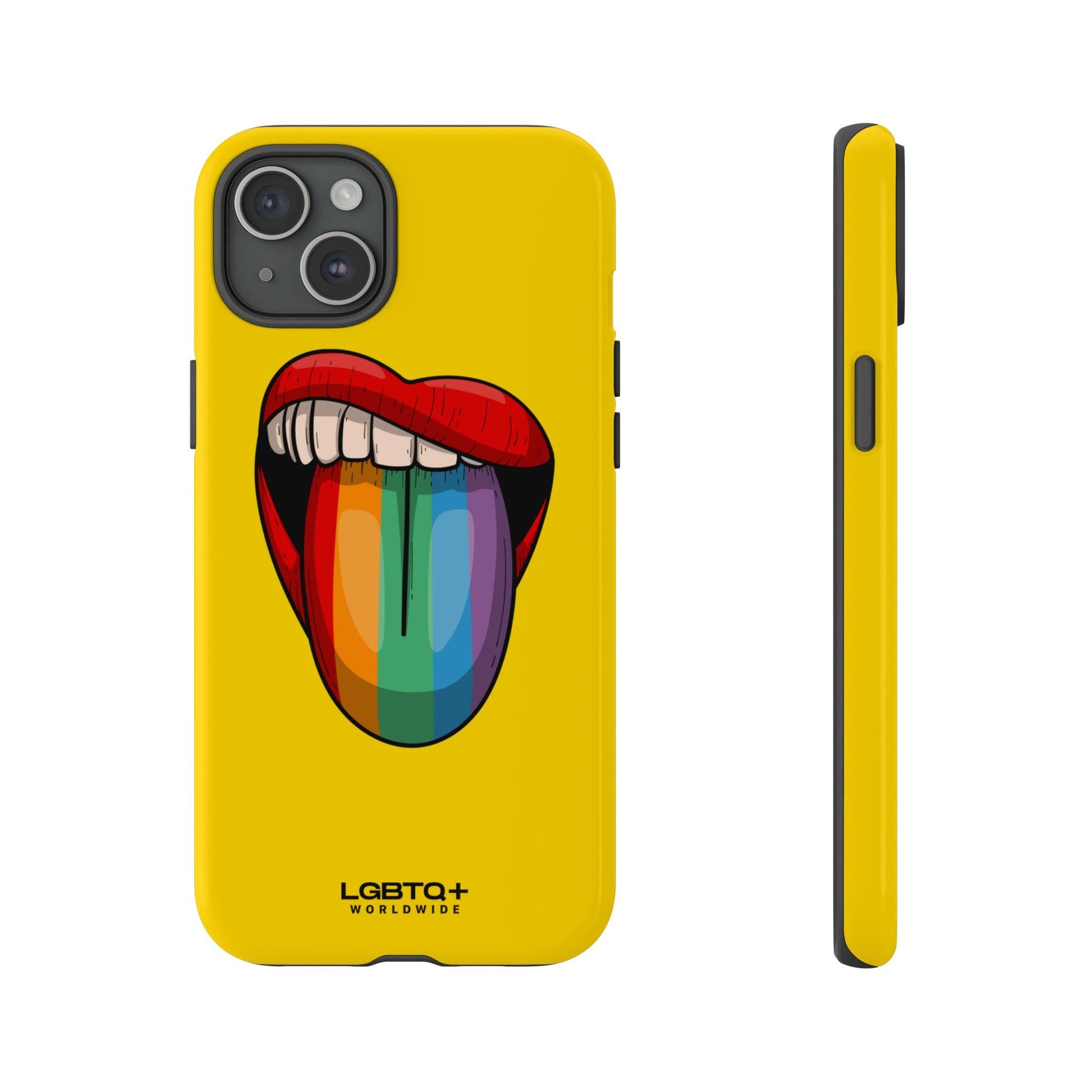 LGBTQWorldwide - ,,ZUNGE" Doppelgehäuse Handyhülle Accessories, Glossy, iPhone Cases, Matte, Phone accessory, Phone Cases, Samsung Cases, Thermo, Valentine's Day Picks lgbtq Bekleidung Accessoires unisex Zubehör