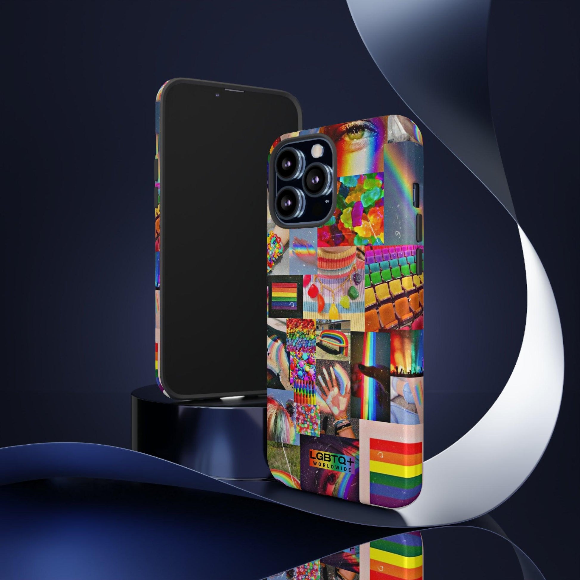 LGBTQWorldwide - ,,FARBEN" Doppelgehäuse Handyhülle Accessories, Glossy, iPhone Cases, Matte, Phone accessory, Phone Cases, Samsung Cases, Thermo, Valentine's Day Picks lgbtq Bekleidung Accessoires unisex Zubehör