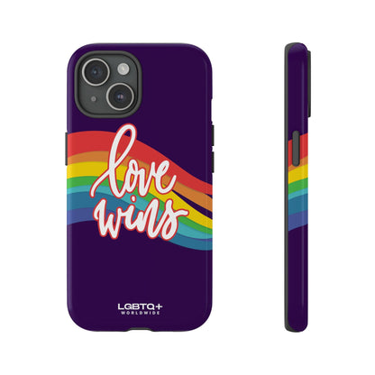 LGBTQWorldwide - ,,LIEBE GEWINNT" Doppelgehäuse Handyhülle Accessories, Glossy, iPhone Cases, Matte, Phone accessory, Phone Cases, Samsung Cases, Thermo, Valentine's Day Picks lgbtq Bekleidung Accessoires unisex Zubehör