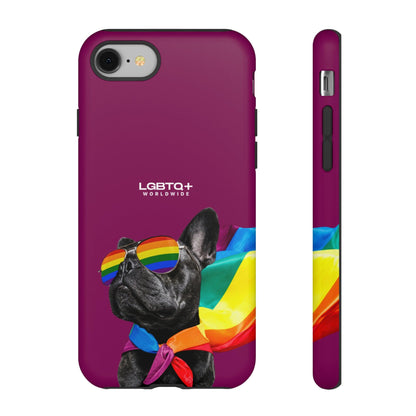 LGBTQWorldwide - ,,GLÜCKLICHER HUND" Doppelgehäuse Handyhülle Accessories, Glossy, iPhone Cases, Matte, Phone accessory, Phone Cases, Samsung Cases, Thermo, Valentine's Day Picks lgbtq Bekleidung Accessoires unisex Zubehör