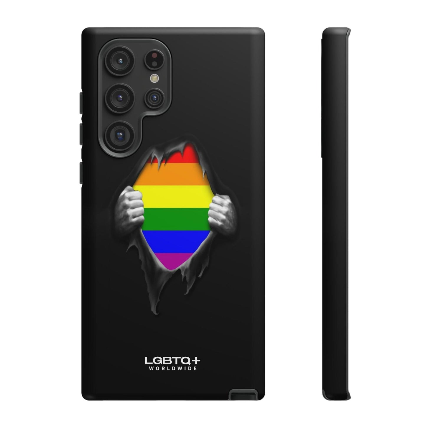 LGBTQWorldwide - ,,SCHWARZES LOCH" Doppelgehäuse Handyhülle Accessories, Glossy, iPhone Cases, Matte, Phone accessory, Phone Cases, Samsung Cases, Thermo, Valentine's Day Picks lgbtq Bekleidung Accessoires unisex Zubehör