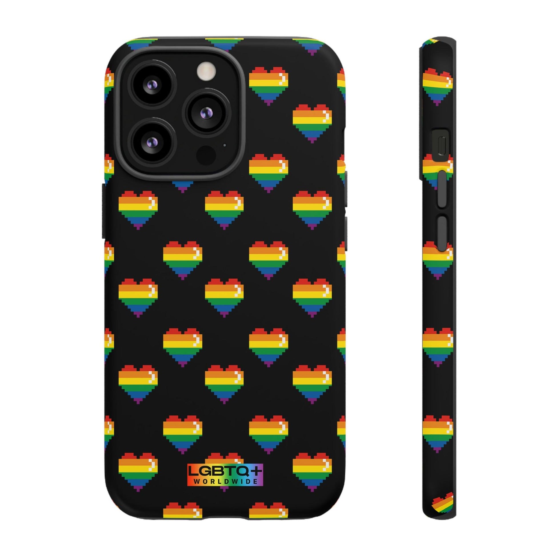 LGBTQWorldwide - ,,COMIC HERZEN" Doppelgehäuse Handyhülle Accessories, Glossy, iPhone Cases, Matte, Phone accessory, Phone Cases, Samsung Cases, Thermo, Valentine's Day Picks lgbtq Bekleidung Accessoires unisex Zubehör