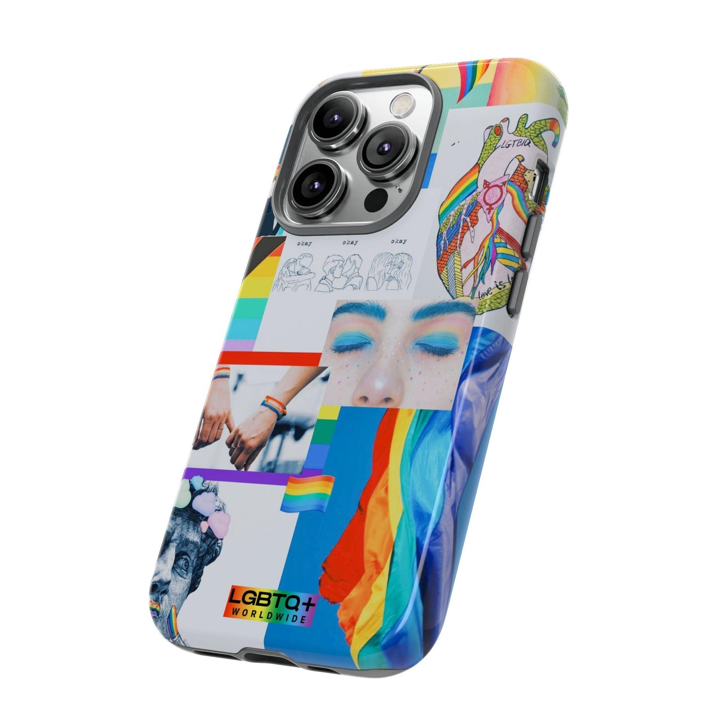 LGBTQWorldwide - ,,LEBEN"Doppelgehäuse Handyhülle Accessories, Glossy, iPhone Cases, Matte, Phone accessory, Phone Cases, Samsung Cases, Thermo, Valentine's Day Picks lgbtq Bekleidung Accessoires unisex Zubehör