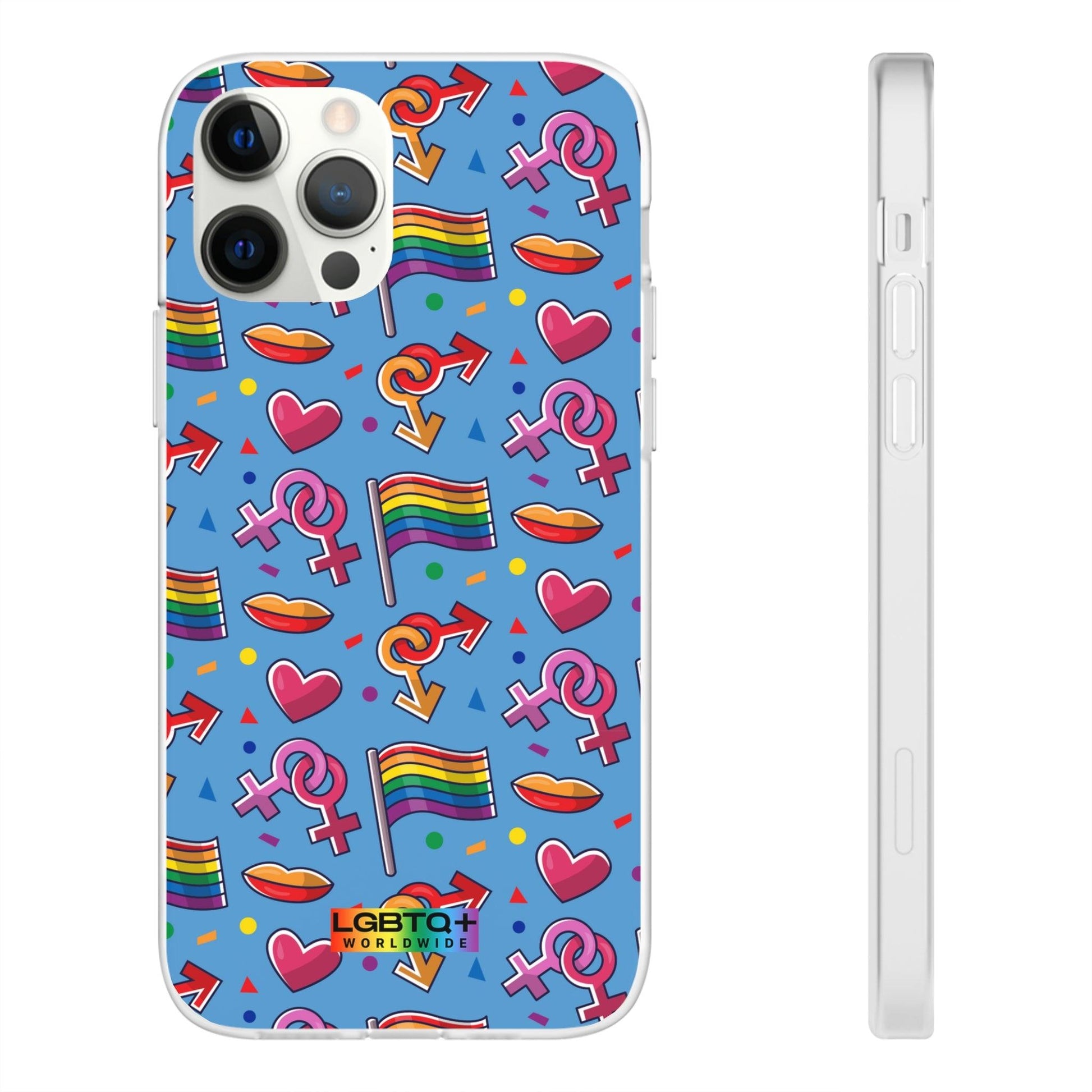 LGBTQWorldwide - ,,FLAGGEN" Flexible Handyhülle Accessories, Case, iPhone, iPhone Cases, Phone accessory, Phone Cases, Samsung Cases, silikon, Valentine's Day promotion lgbtq Bekleidung Accessoires unisex Zubehör