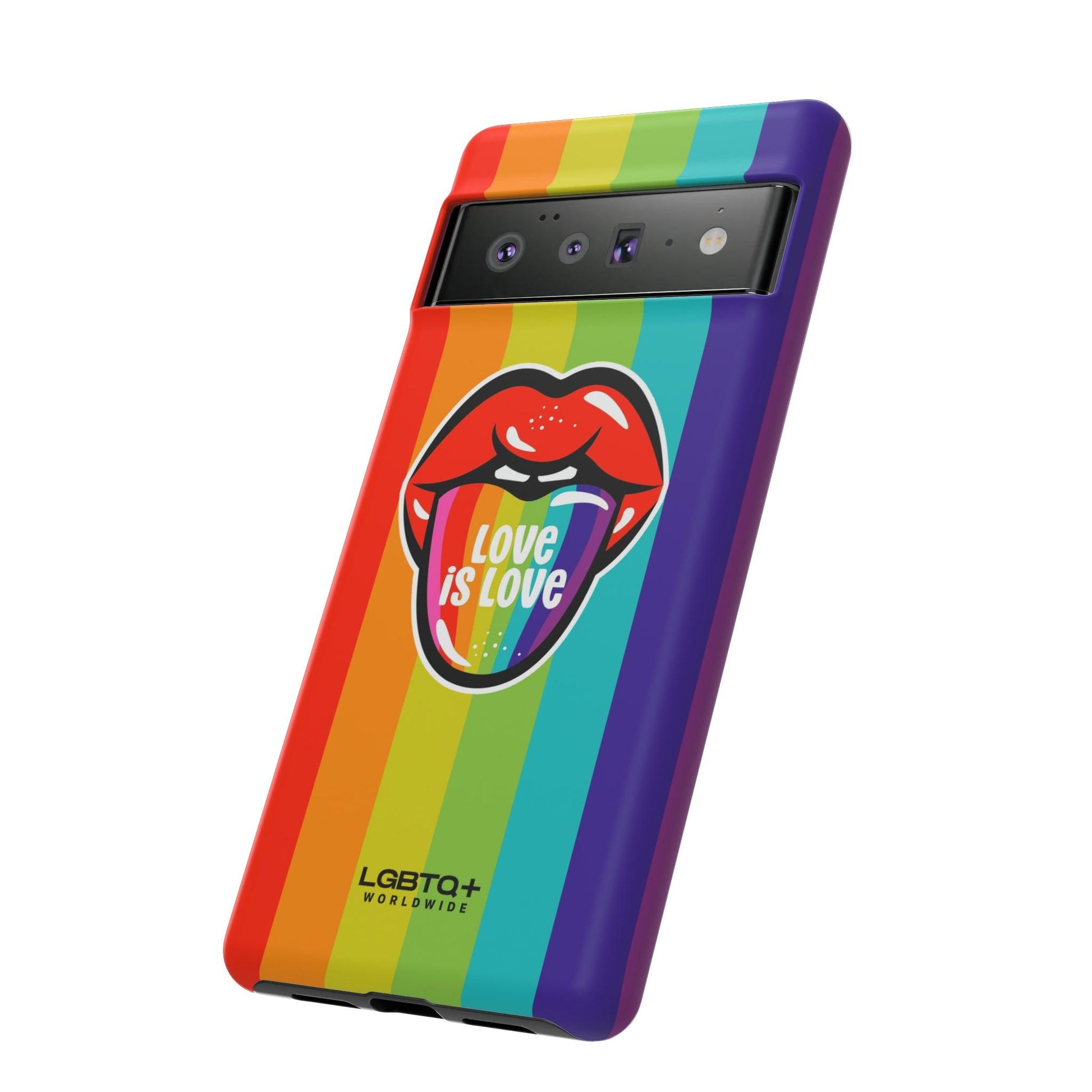 LGBTQWorldwide - ,,LIEBES ZUNGE" Doppelgehäuse Handyhülle Accessories, Glossy, iPhone Cases, Matte, Phone accessory, Phone Cases, Samsung Cases, Thermo, Valentine's Day Picks lgbtq Bekleidung Accessoires unisex Zubehör