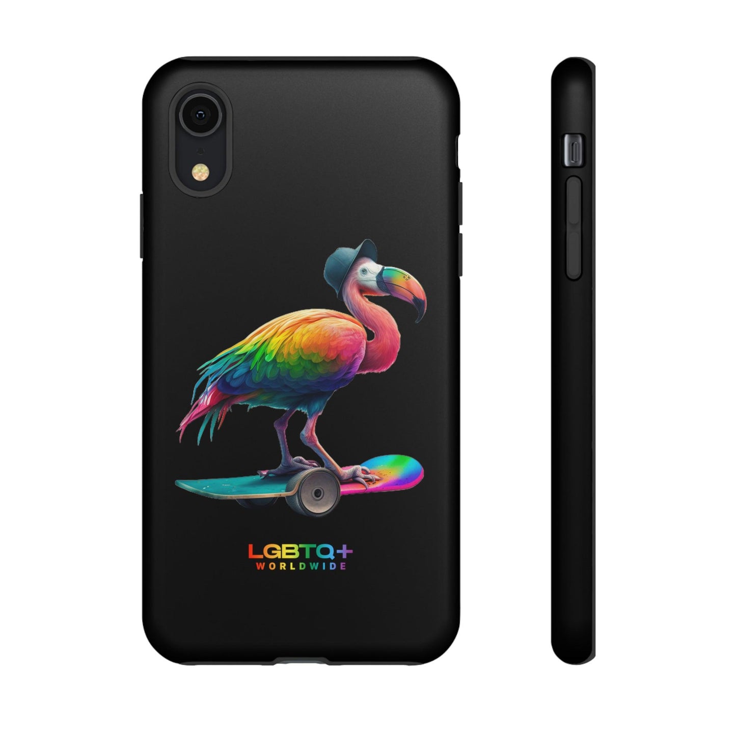 LGBTQWorldwide - ,,FLAMINGO" Doppelgehäuse Handyhülle Accessories, Glossy, iPhone Cases, Matte, Phone accessory, Phone Cases, Samsung Cases, tough, Valentine's Day Picks lgbtq Bekleidung Accessoires unisex Zubehör