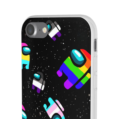 LGBTQWorldwide - ,,IMPOSTER" Flexible Handyhülle Accessories, Case, iPhone, iPhone Cases, Phone accessory, Phone Cases, Samsung Cases, silikon, Valentine's Day promotion lgbtq Bekleidung Accessoires unisex Zubehör