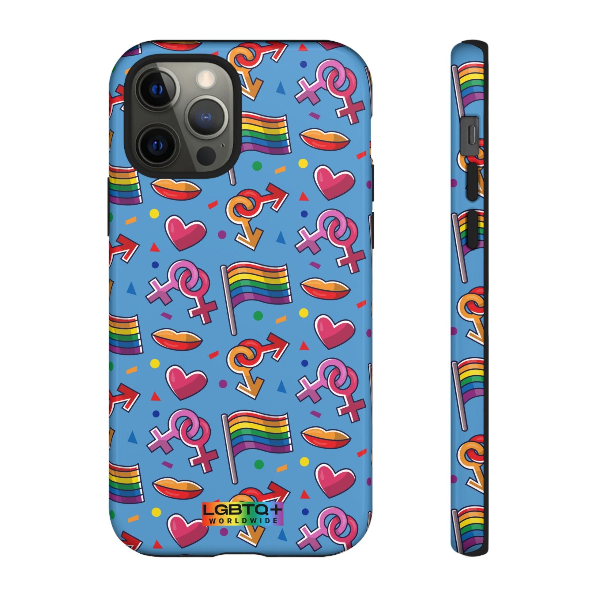 LGBTQWorldwide - ,,FÜHL DICH FREI" Doppelgehäuse Handyhülle Accessories, Glossy, iPhone Cases, Matte, Phone accessory, Phone Cases, Samsung Cases, Thermo, Valentine's Day Picks lgbtq Bekleidung Accessoires unisex Zubehör