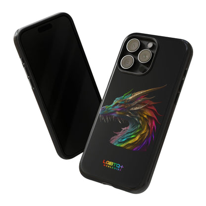 LGBTQWorldwide - ,,DRACHE" Doppelgehäuse Handyhülle Accessories, Glossy, iPhone Cases, Matte, Phone accessory, Phone Cases, Samsung Cases, tough, Valentine's Day Picks lgbtq Bekleidung Accessoires unisex Zubehör