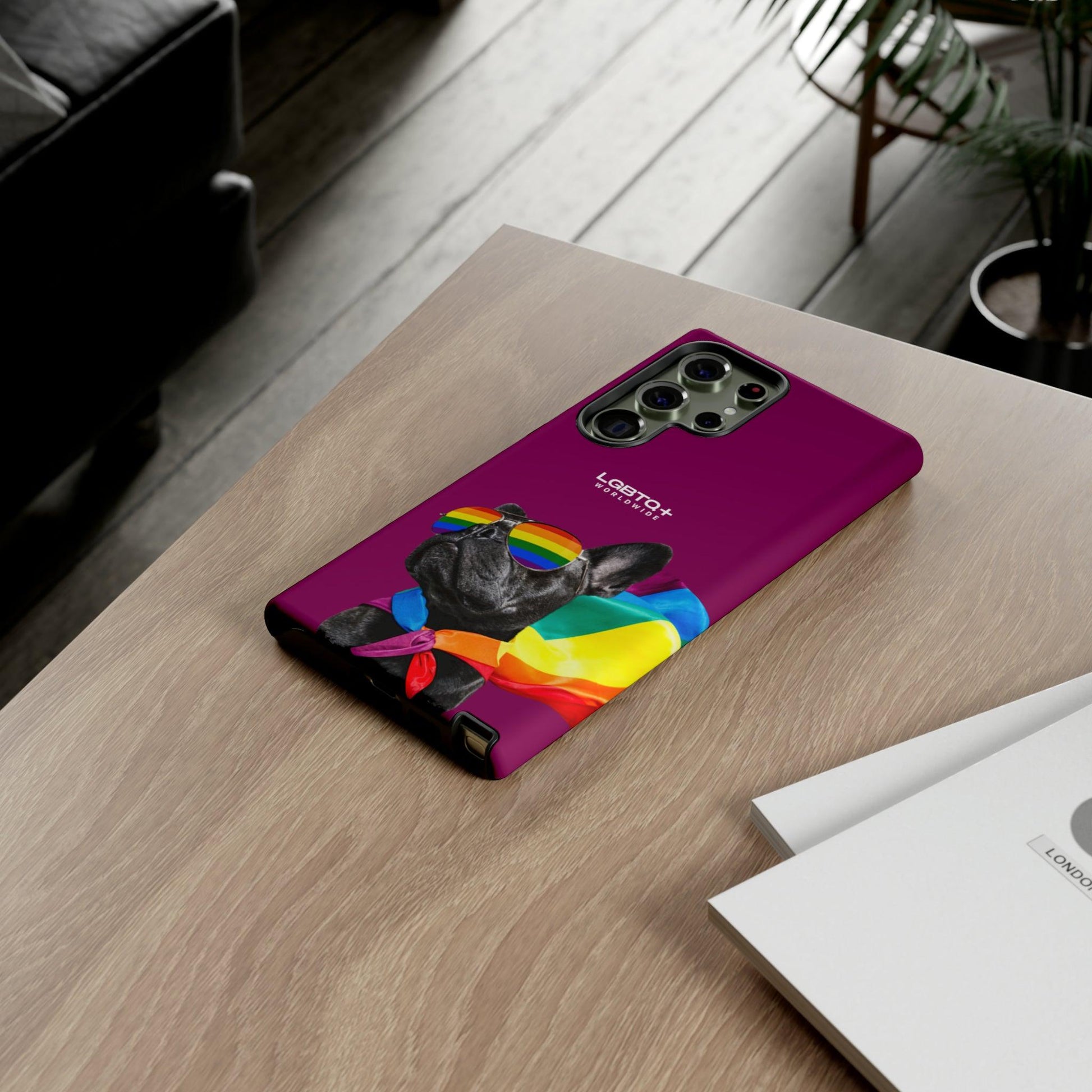 LGBTQWorldwide - ,,GLÜCKLICHER HUND" Doppelgehäuse Handyhülle Accessories, Glossy, iPhone Cases, Matte, Phone accessory, Phone Cases, Samsung Cases, Thermo, Valentine's Day Picks lgbtq Bekleidung Accessoires unisex Zubehör