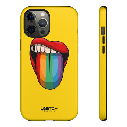 LGBTQWorldwide - ,,ZUNGE" Doppelgehäuse Handyhülle Accessories, Glossy, iPhone Cases, Matte, Phone accessory, Phone Cases, Samsung Cases, Thermo, Valentine's Day Picks lgbtq Bekleidung Accessoires unisex Zubehör