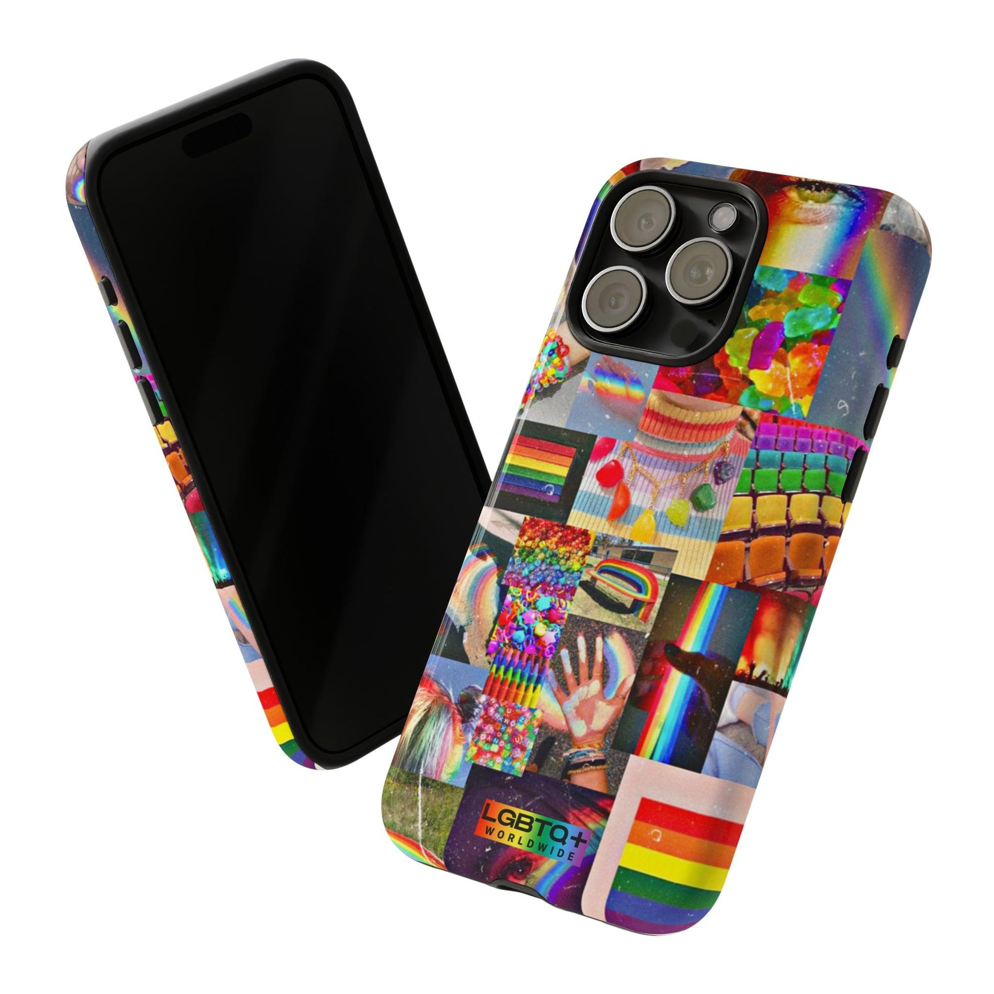 LGBTQWorldwide - ,,FARBEN" Doppelgehäuse Handyhülle Accessories, Glossy, iPhone Cases, Matte, Phone accessory, Phone Cases, Samsung Cases, Thermo, Valentine's Day Picks lgbtq Bekleidung Accessoires unisex Zubehör