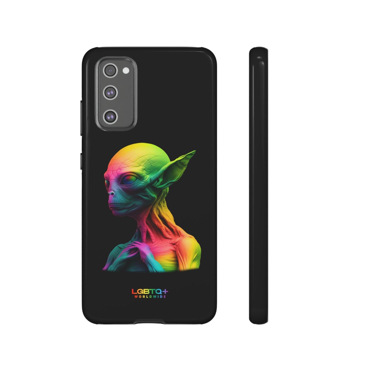 LGBTQWorldwide - ,,ALIEN" Doppelgehäuse Handyhülle Accessories, Glossy, iPhone Cases, Matte, Phone accessory, Phone Cases, Samsung Cases, tough, Valentine's Day Picks lgbtq Bekleidung Accessoires unisex Zubehör