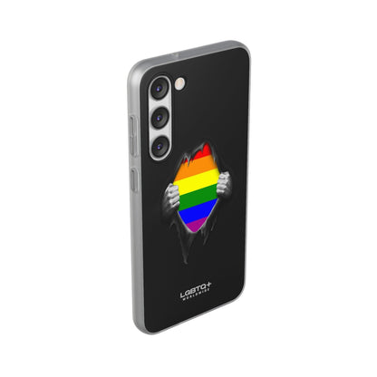 LGBTQWorldwide - ,,SCHWARZES LOCH" Flexible Handyhülle Accessories, Case, iPhone, iPhone Cases, Phone accessory, Phone Cases, Samsung Cases, silikon, Valentine's Day promotion lgbtq Bekleidung Accessoires unisex Zubehör