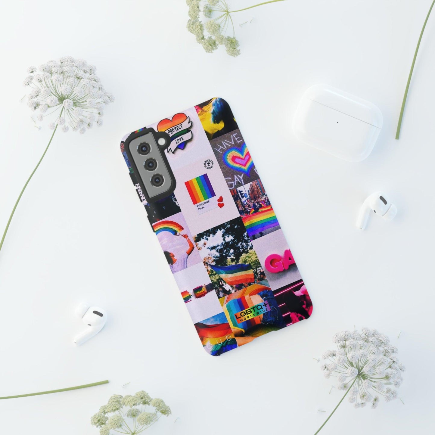 LGBTQWorldwide - ,,REGENBOGEN" Doppelgehäuse Handyhülle Accessories, Glossy, iPhone Cases, Matte, Phone accessory, Phone Cases, Samsung Cases, Thermo, Valentine's Day Picks lgbtq Bekleidung Accessoires unisex Zubehör