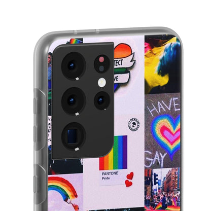 LGBTQWorldwide - ,,REGENBOGEN" Flexible Handyhülle Accessories, Case, iPhone, iPhone Cases, Phone accessory, Phone Cases, Samsung Cases, silikon, Valentine's Day promotion lgbtq Bekleidung Accessoires unisex Zubehör