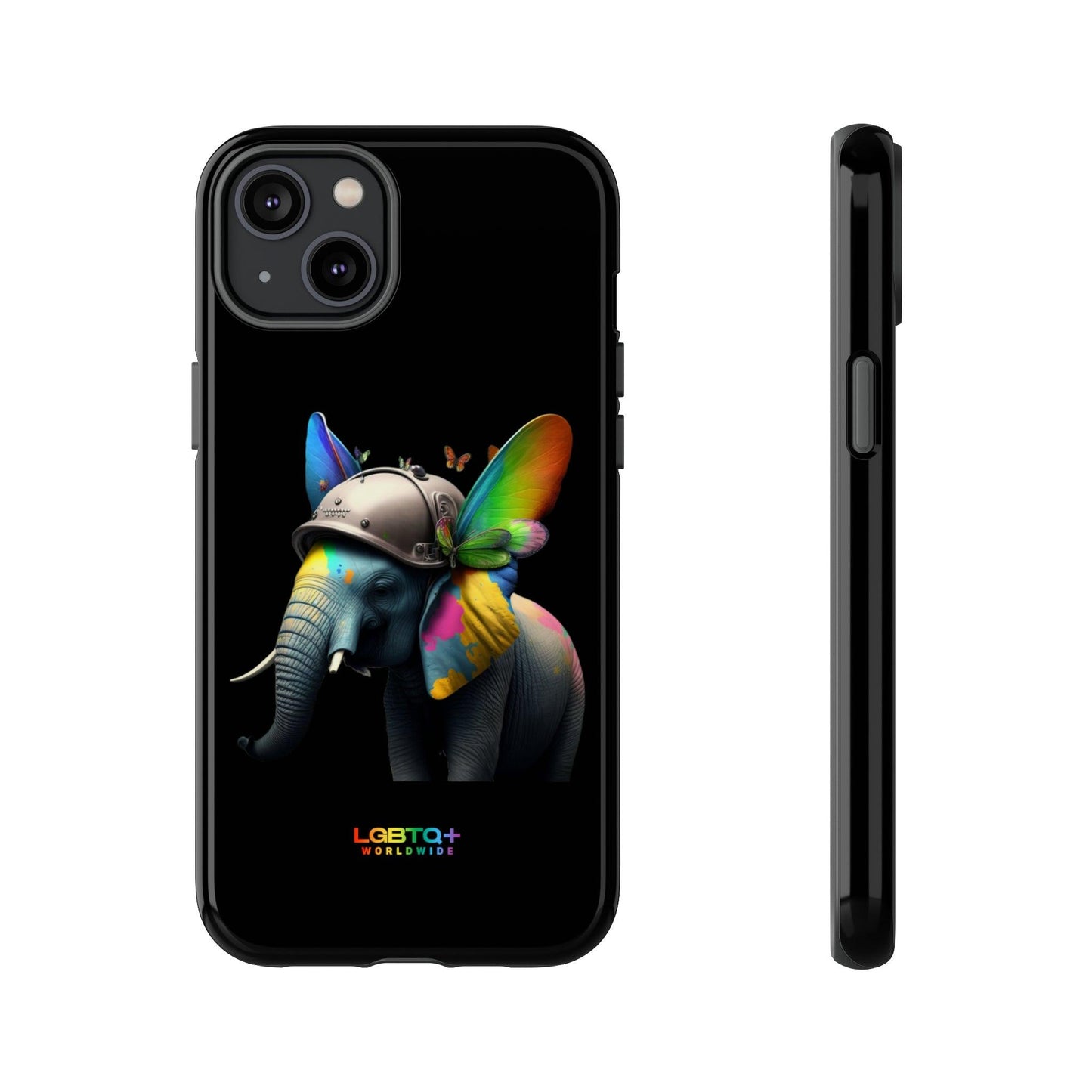 LGBTQWorldwide - ,,ELEFANT" Doppelgehäuse Handyhülle Accessories, Glossy, iPhone Cases, Matte, Phone accessory, Phone Cases, Samsung Cases, tough, Valentine's Day Picks lgbtq Bekleidung Accessoires unisex Zubehör