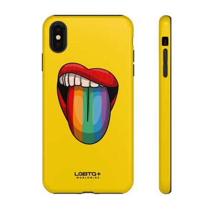 LGBTQWorldwide - ,,ZUNGE" Doppelgehäuse Handyhülle Accessories, Glossy, iPhone Cases, Matte, Phone accessory, Phone Cases, Samsung Cases, Thermo, Valentine's Day Picks lgbtq Bekleidung Accessoires unisex Zubehör